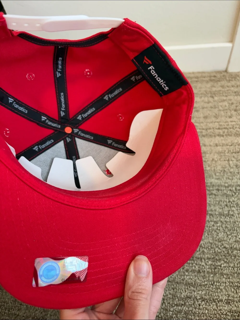 Fanatics Wisconsin Badgers Red Flat Brim Hat